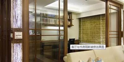 客廳與書房隔斷裝修效果圖