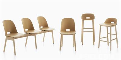 由再生材料製成的低調樸實座椅