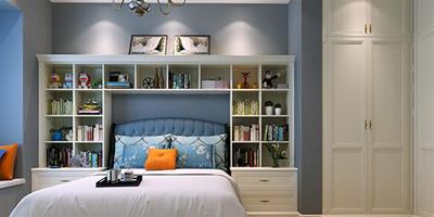 創意的床頭臥室書櫃佈置方法