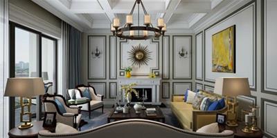 融合古典與新古典主義風格 美式古典風格客廳案例