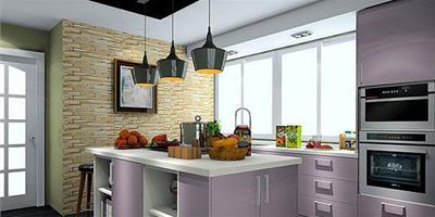 紫色櫥櫃效果圖 享受快樂浪漫廚房生活