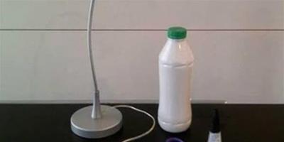 家居DIY：塑膠優酪乳瓶廢物利用手工製作檯燈燈罩