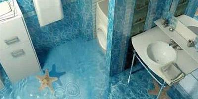 超酷炫的浴室3D效果圖 置身于海洋中！