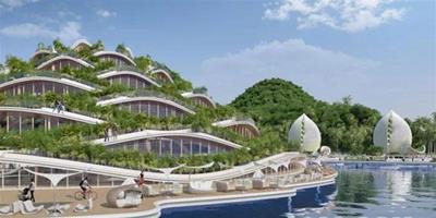 圍繞太陽旋轉的鸚鵡螺建築，真正“零排放，零廢物，零貧窮”的生態度假村