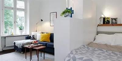 臥室客廳一體裝修效果圖 白領的單身公寓可以這樣裝