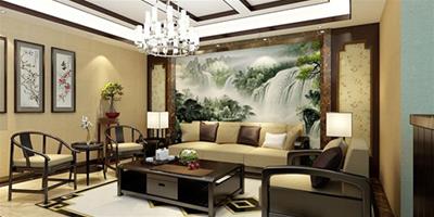 中式沙發背景牆效果圖 演繹別具一格的中式風情