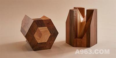 日本木工的紐約詮釋！鑲嵌傳統積木精神的雙胞胎椅凳