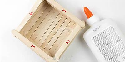 家居DIY：雪糕棍手工製作收納盒 DIY帶蓋方形收納盒