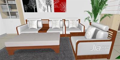 圖賞：現代中式實木沙發夏威夷風情客廳居室搭配