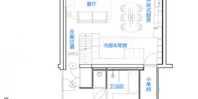 時尚性感 一家四口的Loft公寓