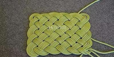 家居DIY：用繩編法編織地墊