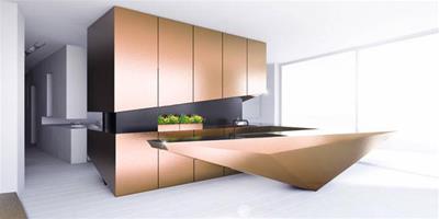 以"銅"為主題的廚房設計方案 看起來別致又獨特