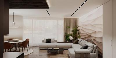 現代優雅的住宅裝修設計 給人一種平靜的家居感覺