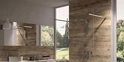 浴室木紋瓷磚鋪貼效果圖 這15間可有你想要的？