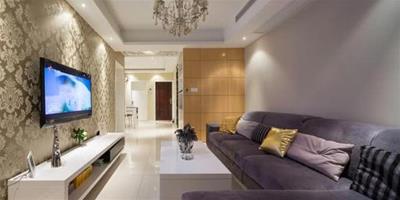 110平現代美式風格新房 室內裝飾華麗大氣
