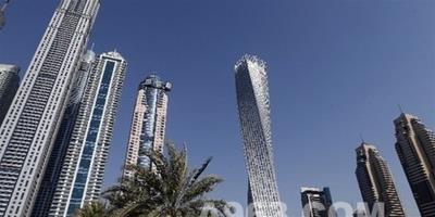 迪拜世界最高“扭曲塔”正式落成 設計靈感源于人體DNA