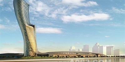 阿布扎比新地標“首都門”全球最傾斜的人工塔