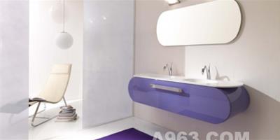 紫色浴柜充滿妖嬈的魅力