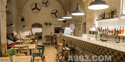 餐飲空間欣賞：意大利復古文藝的餐廳
