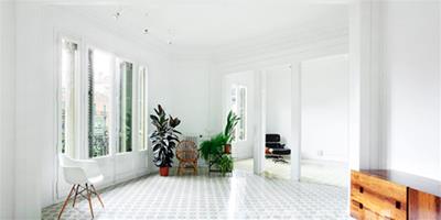 巴塞羅那的白色公寓設計欣賞