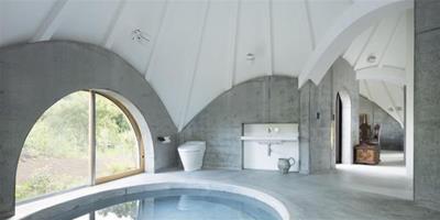 世界各地的混凝土風格的浴室裝修效果圖 簡約清新還時尚