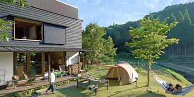 設計師的二層小別墅設計 門口搭帳篷帶家人享田園生活