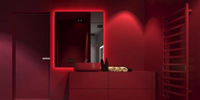紅色浴室的設計理念 充滿熱情與神秘感的裝修方案