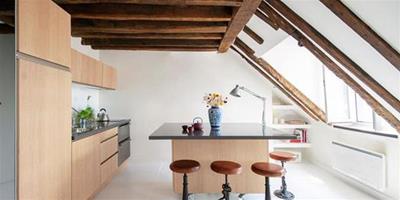 帶有木質橫梁的廚房 打造更為傳統的現代廚房