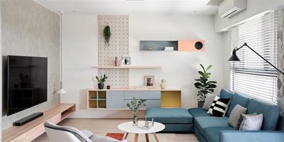 甜美平靜的粉藍色系裝修 清新的公寓設計!