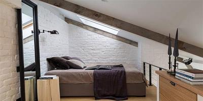 小型工業臥室設計 不同的元素和飾面之間找到​​平衡