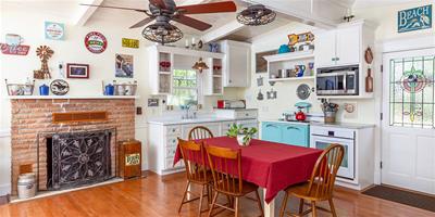 現代農舍廚房設計 色彩繽紛充滿秋日氛圍