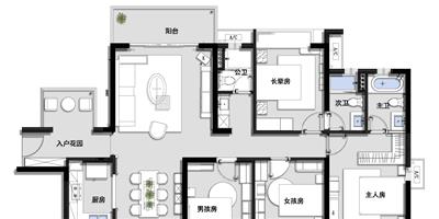 現代簡約風三居室裝修 去繁從簡打造舒適居住環境