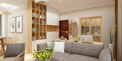 70平原木風裝修 兩居室還多了3m²小書房