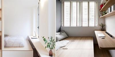 床尾空間利用設計 小臥室可以用一塊板增加功能區
