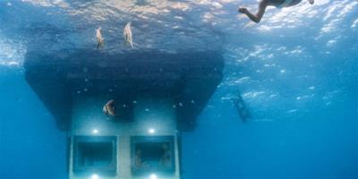 浮在海上的水下酒店 你敢去試試嗎？