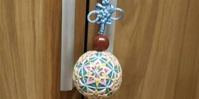 糖果色小花圖案手鞠球製作教程,用小巧的繡球裝飾文藝的家