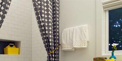 衛生間布簾幹濕分離裝修設計 衛生間布簾效果圖片