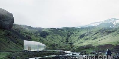 融于自然景色的冰島旅行小屋