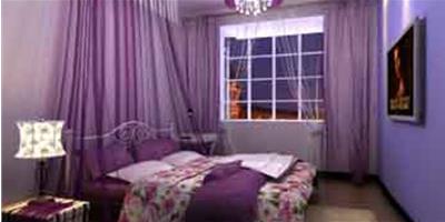 色彩搭配 紫色布藝打造時尚魅惑臥室