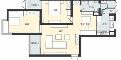 隔斷妙用讓空間增值 兩室兩廳簡約風婚房