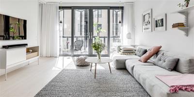 瑞典銀白系輕盈感公寓