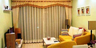 黃色壁紙搭配什麼顏色窗簾 以客廳為例