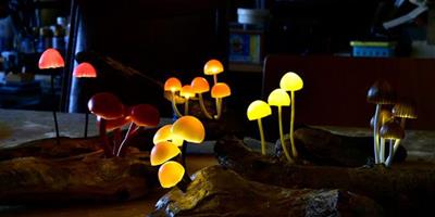 以假亂真的精緻蘑菇燈