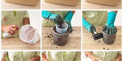 家居DIY：裝修剩下的水泥別扔了，教你變美麗花盆!