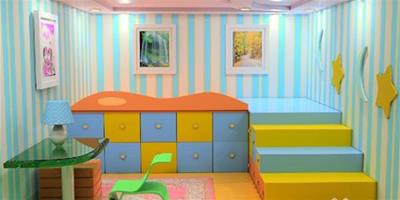 兒童房間牆壁裝修事項 突出亮點的設計