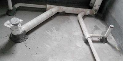 裝修時應防護下水管