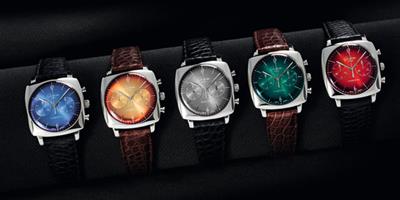 格拉蘇蒂原創全新鎏金六零年代方形系列腕表